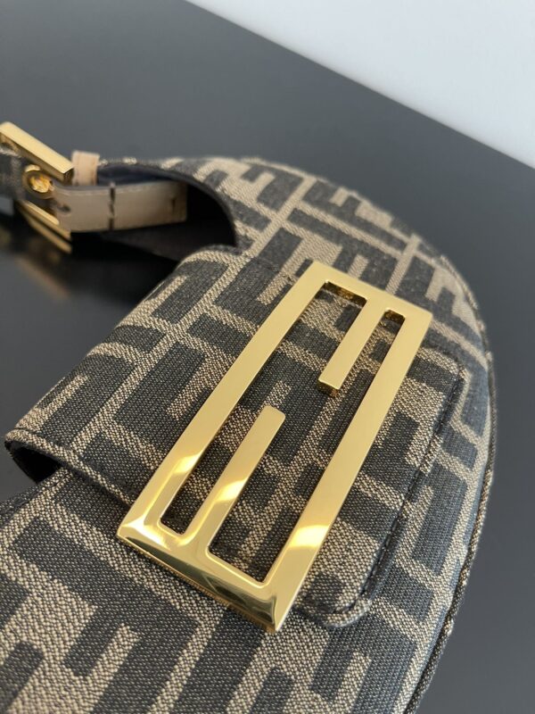 1:1 Replica Fendi Cookie FF Fabric Multicolour Mini Bag For Woman 22cm/8.5in 8BS065AKMOF0A6E