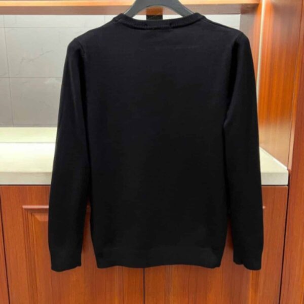 Fendi Cotton Crewneck Sweatshirt Black For Men