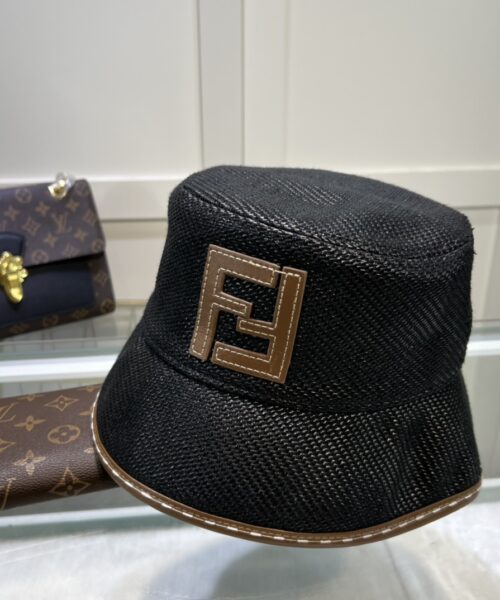 Fendi Denim Bucket Hat Black Fendi Hat
