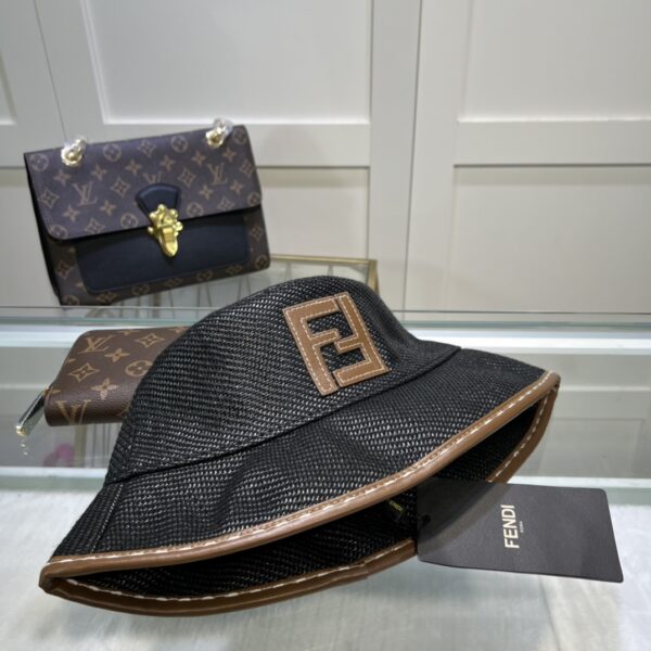 Fendi Denim Bucket Hat Black Fendi Hat