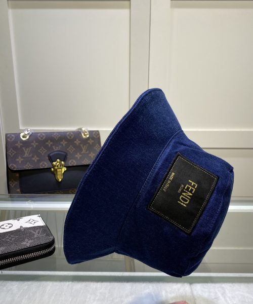 Fendi Denim Bucket Hat Blue Fendi Hat