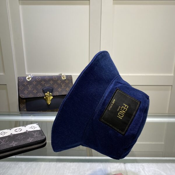 Fendi Denim Bucket Hat Blue Fendi Hat