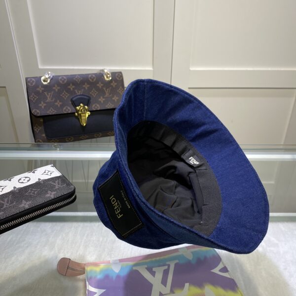 Fendi Denim Bucket Hat Blue Fendi Hat