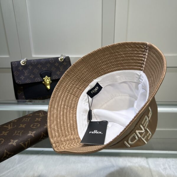 Fendi Denim Bucket Hat Brown Fendi Hat