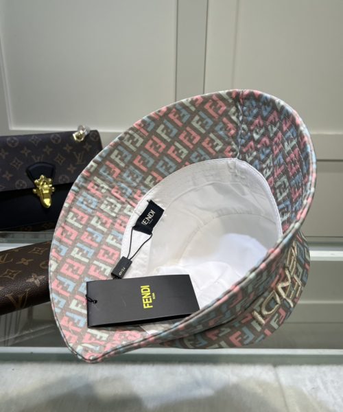 Fendi Denim Bucket Hat Multicolor Fendi Hat