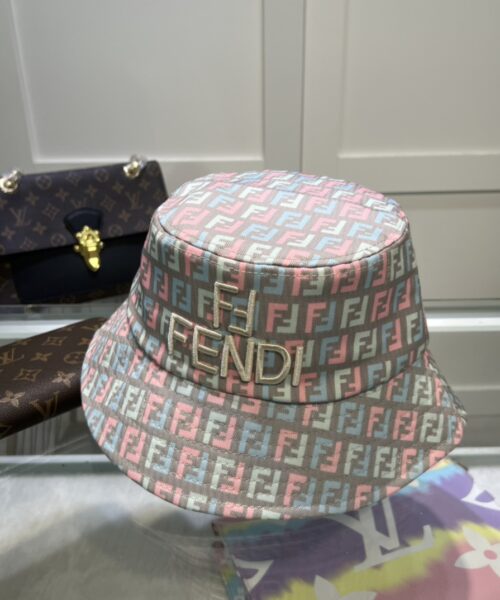 Fendi Denim Bucket Hat Multicolor Fendi Hat