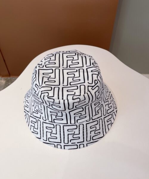 Fendi Denim Bucket Hat White Fendi Hat