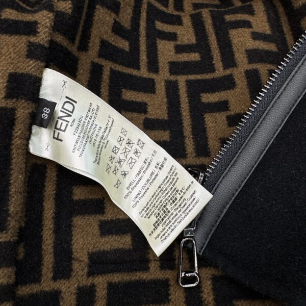 Fendi Double Zipper Jacket Black For Women
