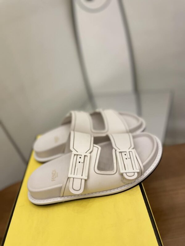 Fendi Feel Slides White For Women