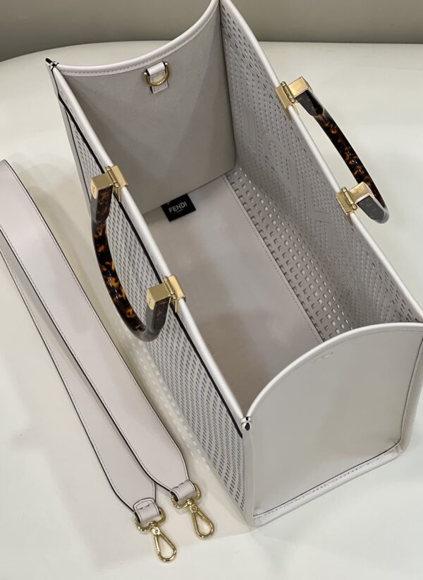 1:1 Replica Fendi Fendi Sunshine Medium Two-toned perforated Bag For Woman 37cm/14.5in