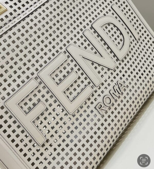1:1 Replica Fendi Fendi Sunshine Medium Two-toned perforated Bag For Woman 37cm/14.5in
