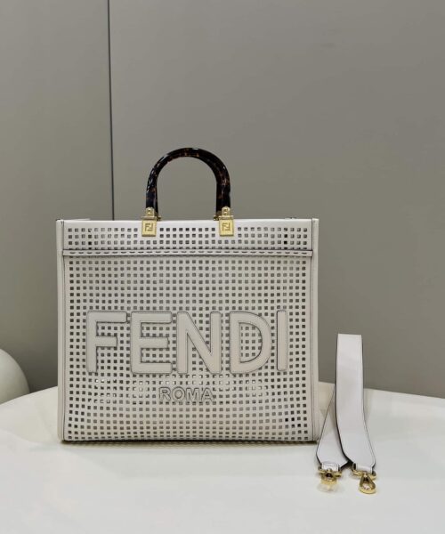 1:1 Replica Fendi Fendi Sunshine Medium Two-toned perforated Bag For Woman 37cm/14.5in