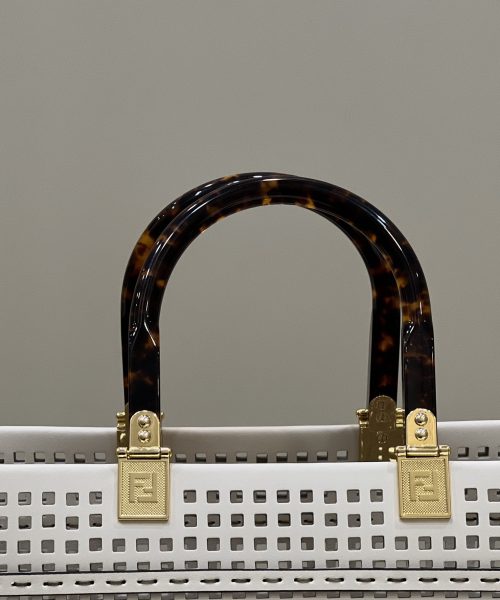 1:1 Replica Fendi Fendi Sunshine Medium Two-toned perforated Bag For Woman 37cm/14.5in