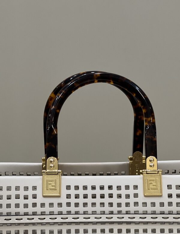 1:1 Replica Fendi Fendi Sunshine Medium Two-toned perforated Bag For Woman 37cm/14.5in