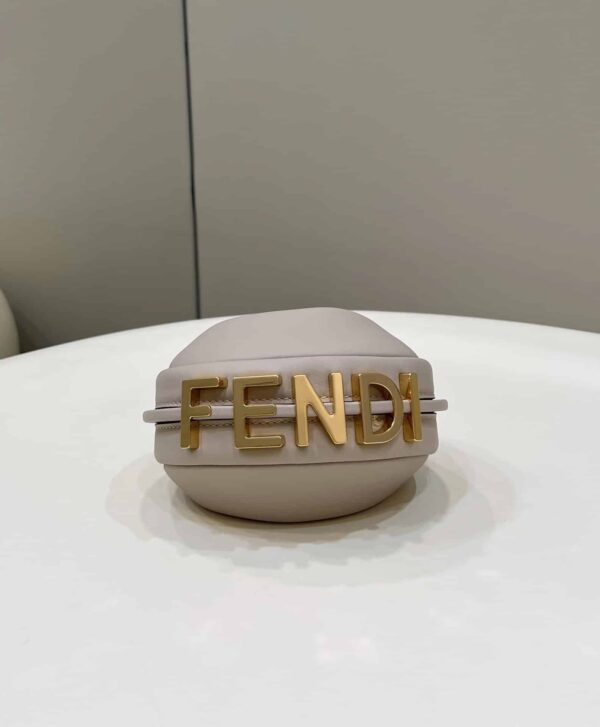 1:1 Replica Fendi Fendigraphy Beige Mini Shoulder Bag For Woman 16.5cm/6.5in