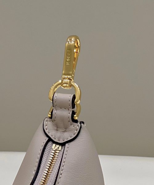 1:1 Replica Fendi Fendigraphy Beige Mini Shoulder Bag For Woman 16.5cm/6.5in