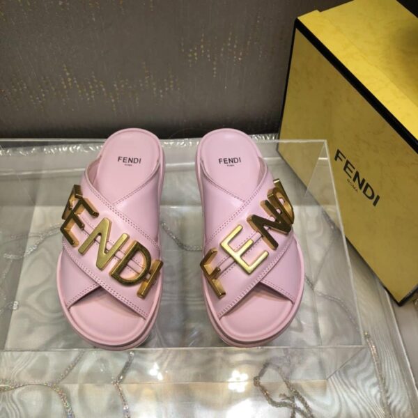 Fendi Fendigraphy Pink Slides For Women 8X8289AI1RF1H1M