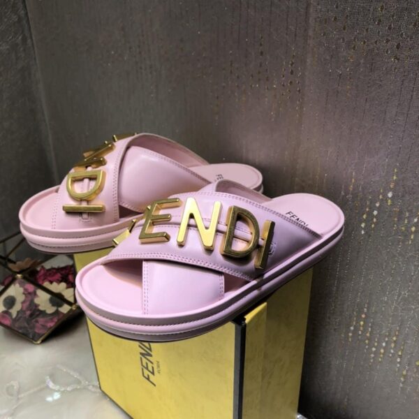 Fendi Fendigraphy Pink Slides For Women 8X8289AI1RF1H1M