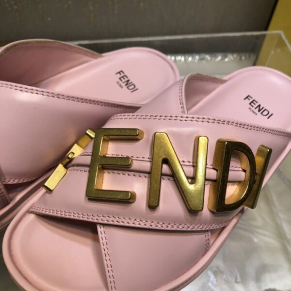 Fendi Fendigraphy Pink Slides For Women 8X8289AI1RF1H1M