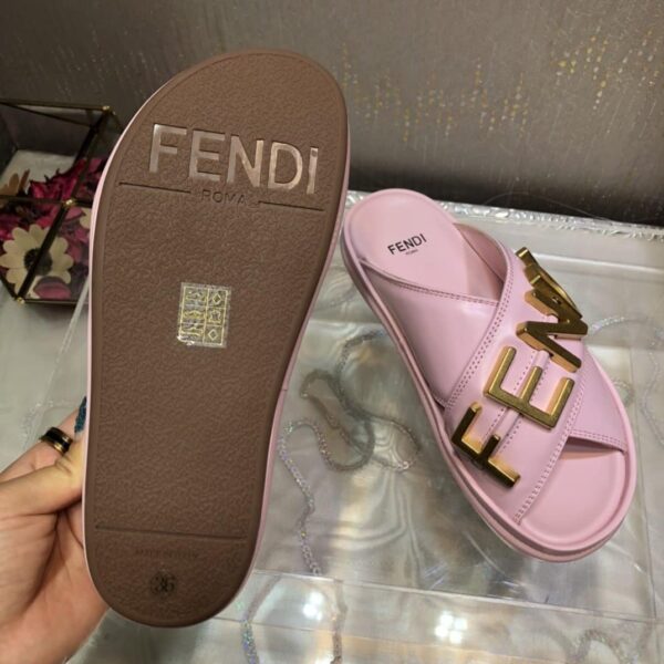 Fendi Fendigraphy Pink Slides For Women 8X8289AI1RF1H1M