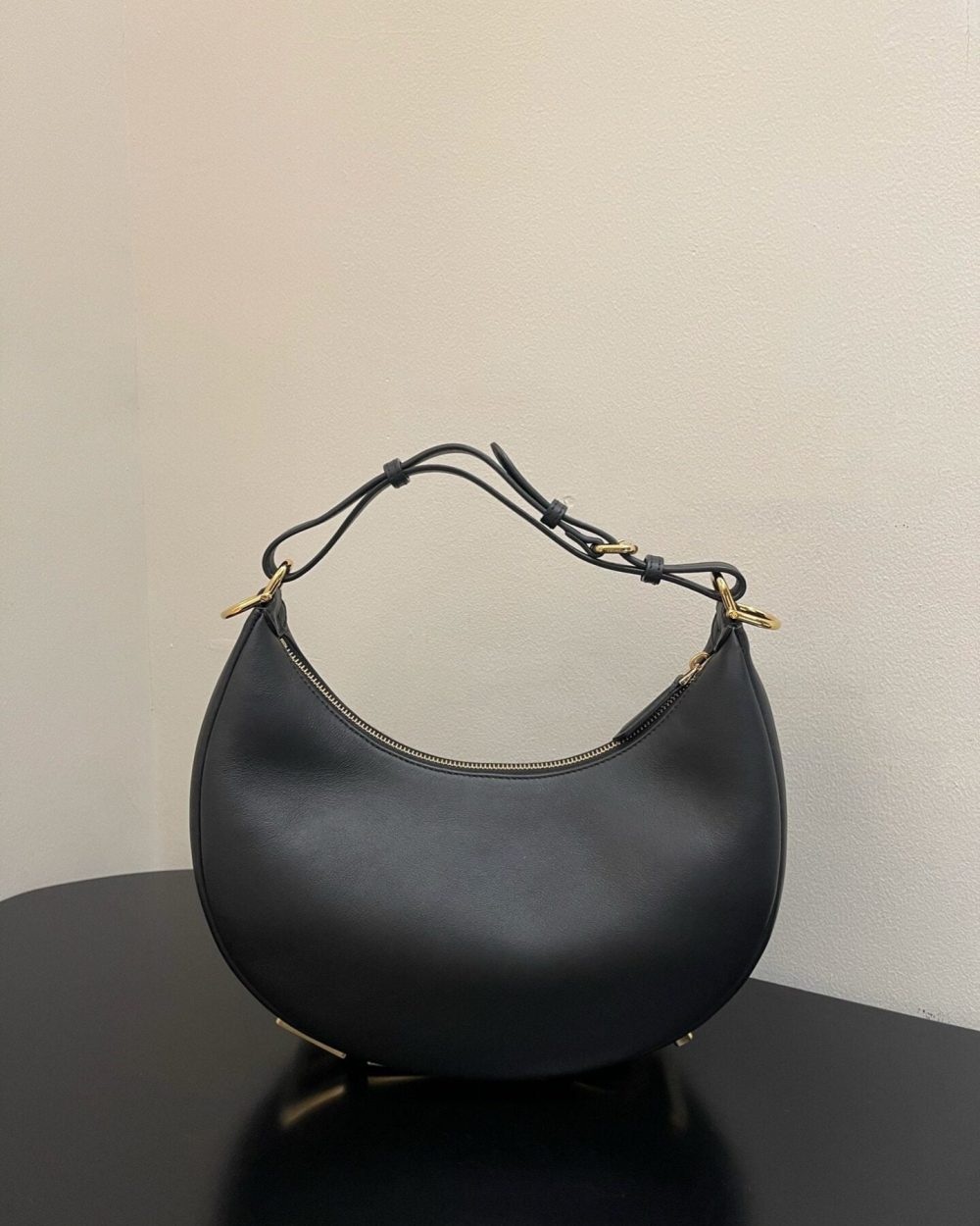 1:1 Replica Fendi Fendigraphy Small Black For Women, Women's Handbags, Shoulder Bags 11.4in/29cm  8BR798A5DYF1HEJ