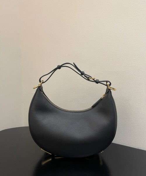 1:1 Replica Fendi Fendigraphy Small Black For Women, Women's Handbags, Shoulder Bags 11.4in/29cm  8BR798A5DYF1HEJ