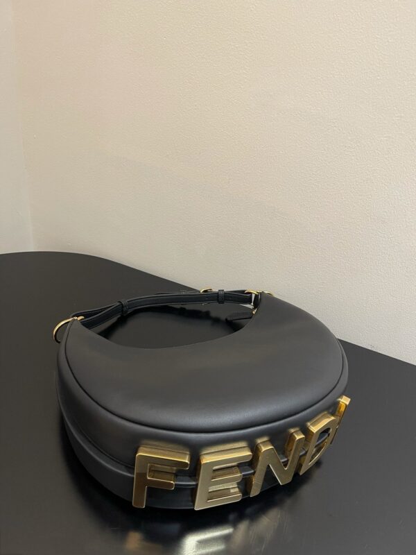 1:1 Replica Fendi Fendigraphy Small Black For Women, Women's Handbags, Shoulder Bags 11.4in/29cm  8BR798A5DYF1HEJ