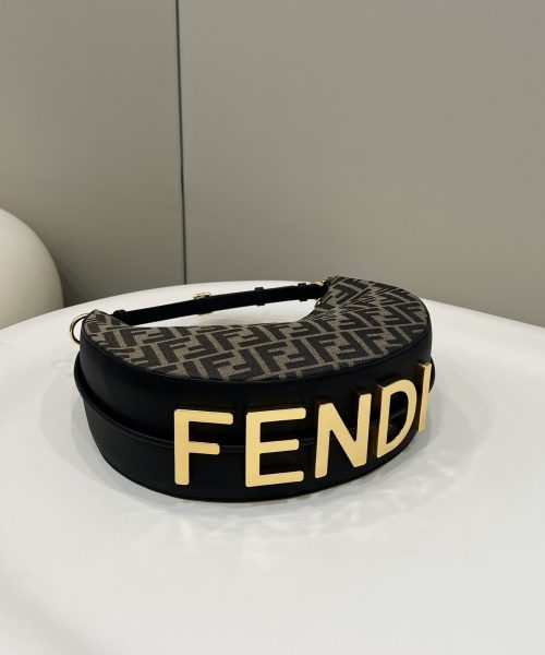 1:1 Replica Fendi Fendigraphy Small Brown For Women, Women's Handbags, Shoulder Bags 11.4in/29cm 8BR798