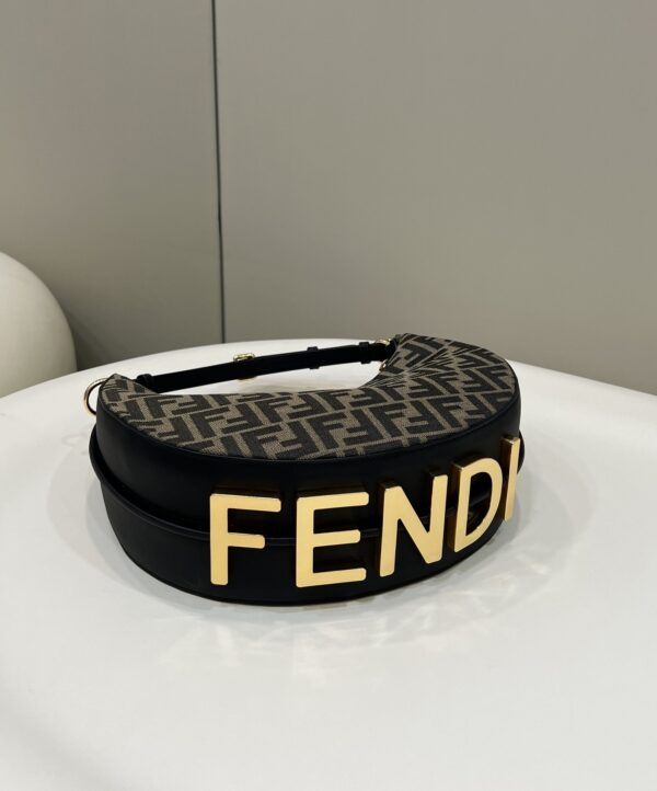 1:1 Replica Fendi Fendigraphy Small Brown For Women, Women's Handbags, Shoulder Bags 11.4in/29cm 8BR798