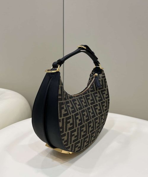 1:1 Replica Fendi Fendigraphy Small Brown For Women, Women's Handbags, Shoulder Bags 11.4in/29cm 8BR798