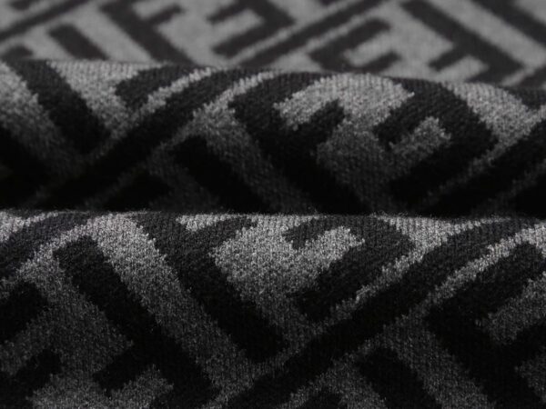Fendi FF Diagonal Stripe Sweatshirt Grey For Men