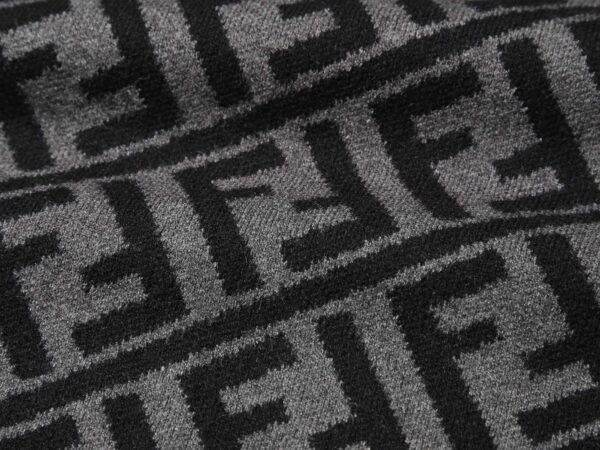 Fendi FF Diagonal Stripe Sweatshirt Grey For Men