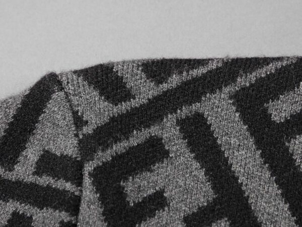 Fendi FF Diagonal Stripe Sweatshirt Grey For Men