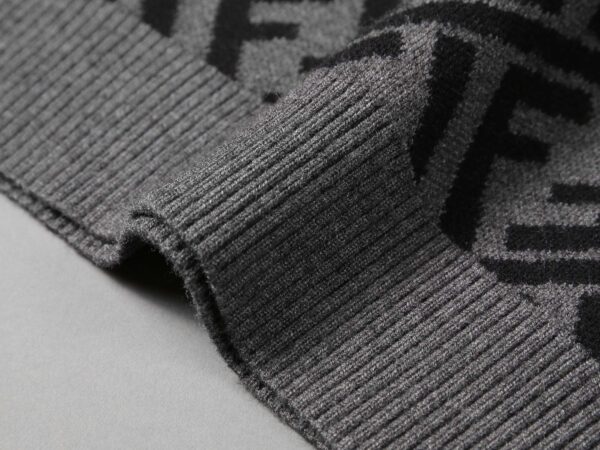 Fendi FF Diagonal Stripe Sweatshirt Grey For Men