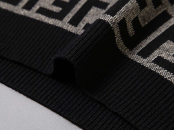 Fendi FF Monogram Sweater Black For Men