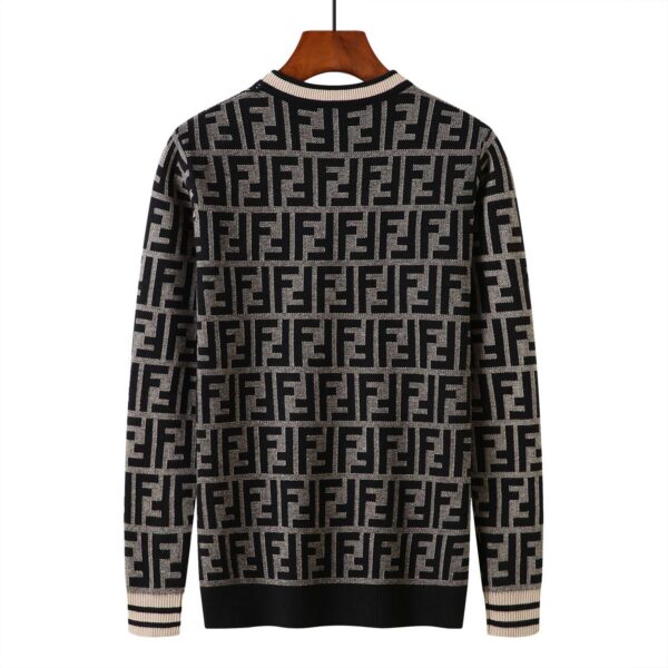 Fendi FF Monogram Sweater Black For Men