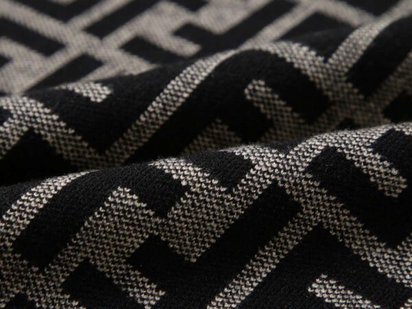 Fendi FF Monogram Sweater Black For Men