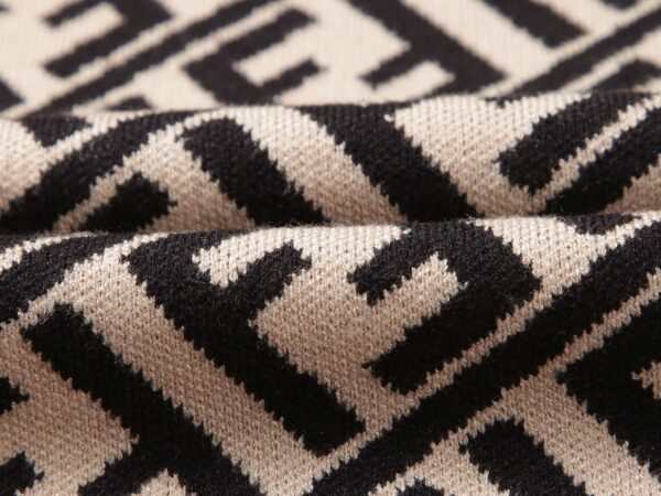Fendi FF Monogram Sweater Cream For Men