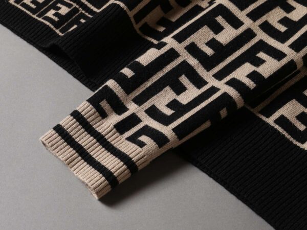 Fendi FF Motif Sweater Brown For Men