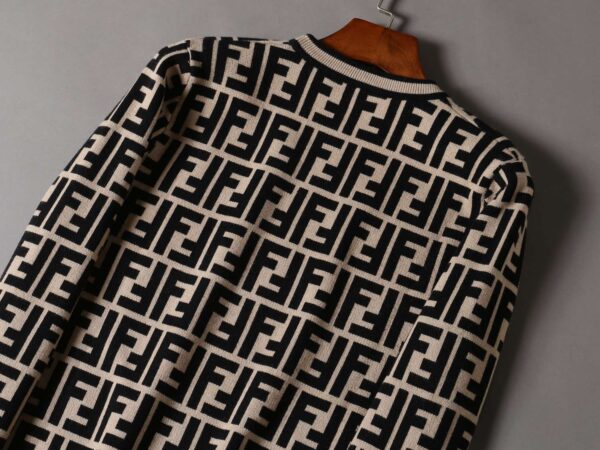 Fendi FF Motif Sweater Brown For Men