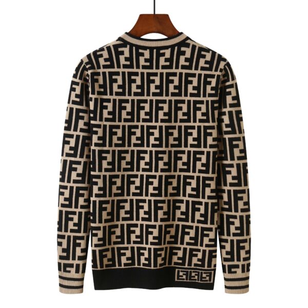 Fendi FF Motif Sweater Brown For Men