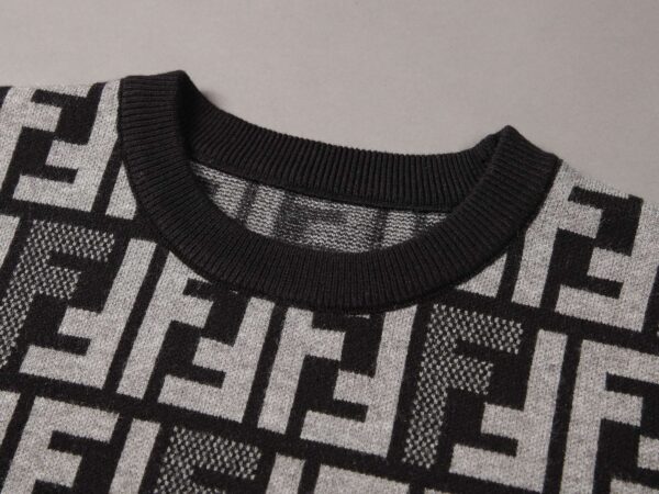 Fendi FF Stripe Sweatshirt Black For Men