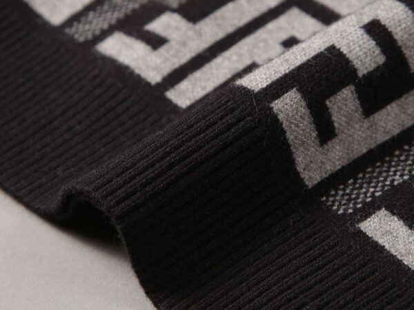 Fendi FF Stripe Sweatshirt Black For Men