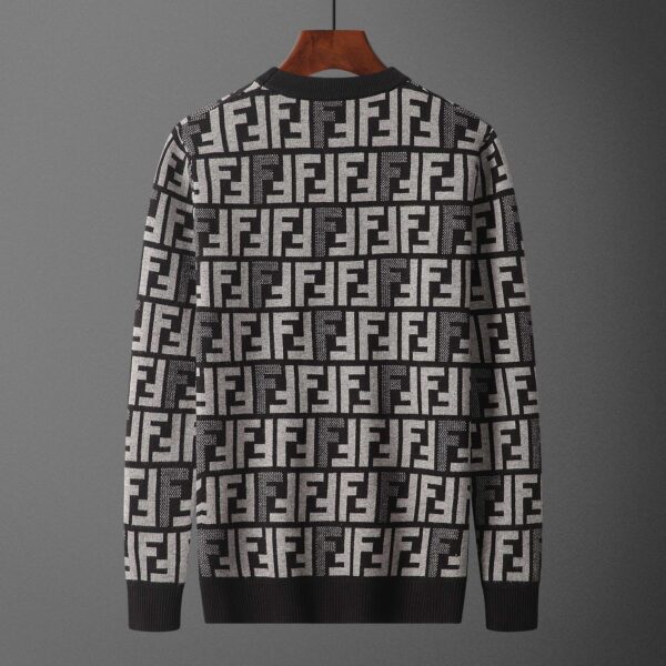 Fendi FF Stripe Sweatshirt Black For Men