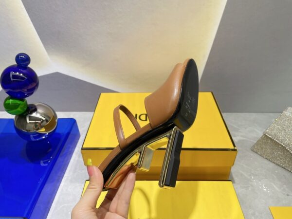 Fendi First Brown High-Heeled Sandals For Women 8R8212NA7F148R