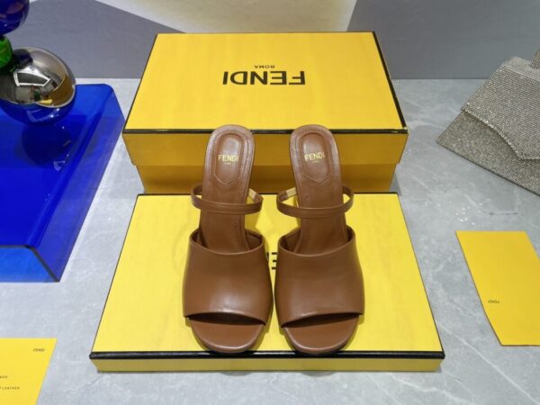 Fendi First Brown High-Heeled Sandals For Women 8R8212NA7F148R