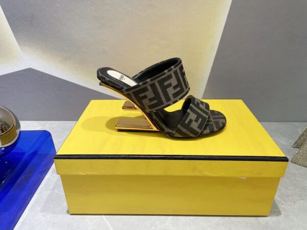 Fendi First Brown High-Heeled Sandals For Women