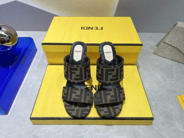 Fendi First Brown High-Heeled Sandals For Women