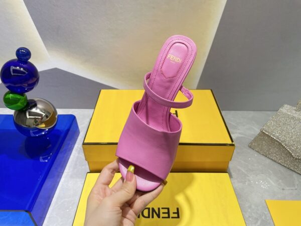 Fendi First Dark Pink High-Heeled Sandals For Women