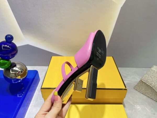 Fendi First Dark Pink High-Heeled Sandals For Women
